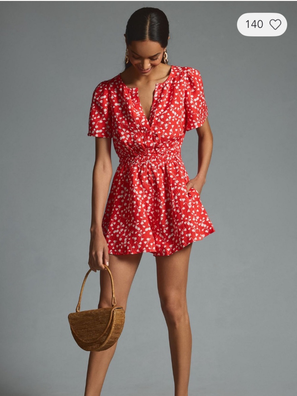 Anthropologie The Somerset Romper: Linen Limited Edition